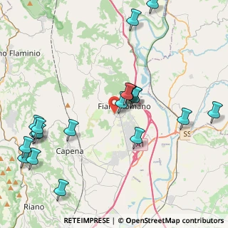Mappa Via Umberto Terracini, 00065 Fiano Romano RM, Italia (5.116)