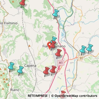 Mappa Via Umberto Terracini, 00065 Fiano Romano RM, Italia (5.84077)