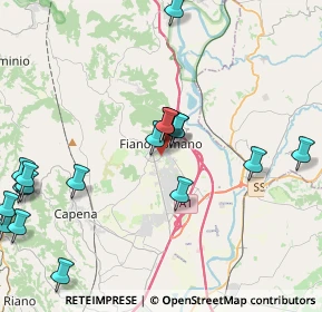 Mappa Via Palmiro Togliatti, 00065 Fiano Romano RM, Italia (5.199)