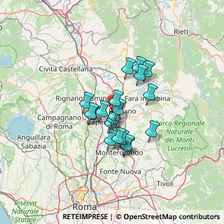 Mappa Via Villa Paluzzi Strada, 00065 Fiano Romano RM, Italia (9.9355)