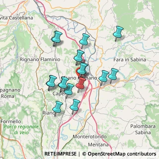 Mappa Via Gianni Rodari, 00065 Fiano Romano RM, Italia (6.07222)