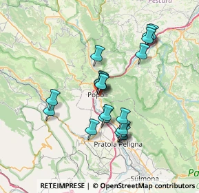 Mappa Via Majella, 65026 Popoli PE, Italia (6.54158)