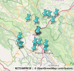 Mappa Via Majella, 65026 Popoli PE, Italia (6.71722)