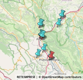 Mappa Via Majella, 65026 Popoli PE, Italia (5.75714)