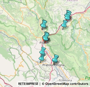 Mappa Via Majella, 65026 Popoli PE, Italia (5.95357)