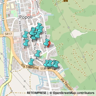 Mappa Via Majella, 65026 Popoli PE, Italia (0.22414)