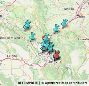 Mappa Via Majella, 65026 Popoli PE, Italia (10.76263)