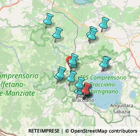 Mappa Via delle Vigne, 01010 Oriolo Romano VT, Italia (6.58778)