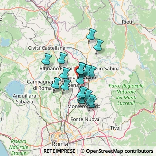Mappa Piazza della Libertà, 00065 Fiano Romano RM, Italia (9.786)