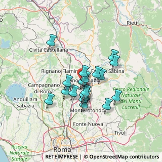 Mappa Piazza della Libertà, 00065 Fiano Romano RM, Italia (10.738)