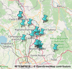 Mappa Via Giacomo Leopardi, 00065 Fiano Romano RM, Italia (12.22471)