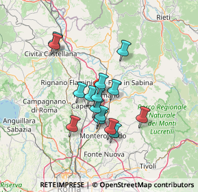 Mappa Via Giacomo Leopardi, 00065 Fiano Romano RM, Italia (11.436)