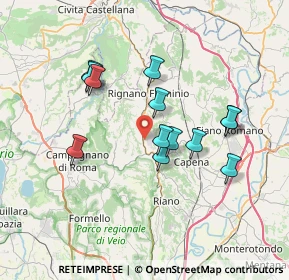 Mappa Via Flaminia KM 33.900, 00060 Rignano Flaminio RM, Italia (6.63154)