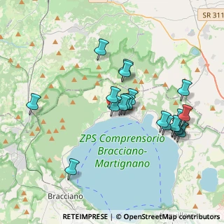 Mappa Via di Prato Lungo, 00069 Trevignano Romano RM, Italia (3.7385)