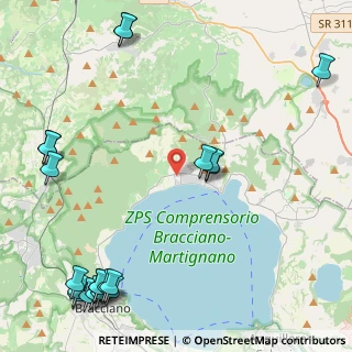Mappa Via di Prato Lungo, 00069 Trevignano Romano RM, Italia (6.838)