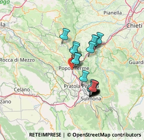 Mappa Riserva Naturale Sorgenti del Pescara, 65026 Popoli PE, Italia (11.455)