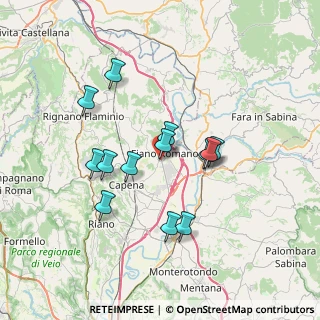 Mappa Via Guido Rossa, 00065 Fiano Romano RM, Italia (6.55769)