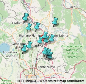 Mappa Via Vittorio Bachelet, 00065 Fiano Romano RM, Italia (12.08444)