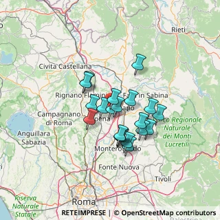 Mappa Via Vittorio Bachelet, 00065 Fiano Romano RM, Italia (10.418)