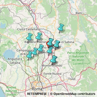 Mappa Via Vittorio Bachelet, 00065 Fiano Romano RM, Italia (9.31462)