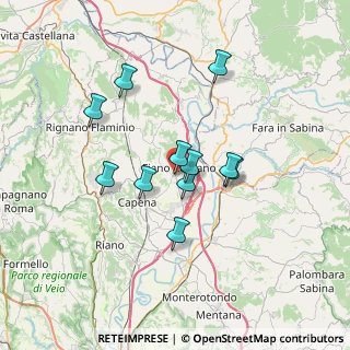 Mappa Via Vittorio Bachelet, 00065 Fiano Romano RM, Italia (5.97545)