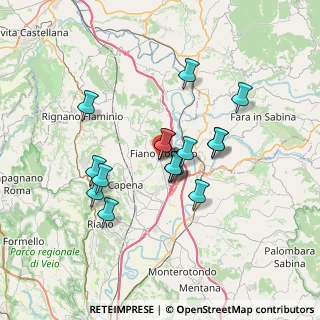 Mappa Via Vittorio Bachelet, 00065 Fiano Romano RM, Italia (5.93313)