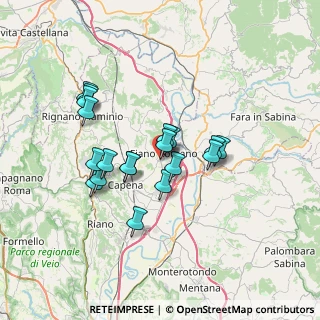 Mappa Via Vittorio Bachelet, 00065 Fiano Romano RM, Italia (6.21158)