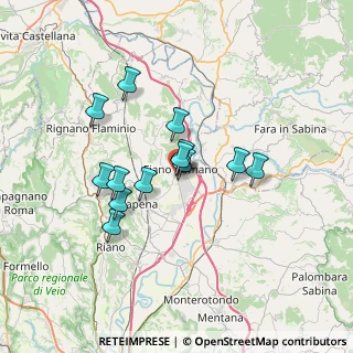 Mappa Via Vittorio Bachelet, 00065 Fiano Romano RM, Italia (5.79231)