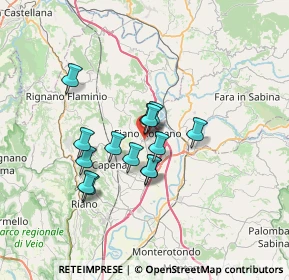 Mappa Via Vittorio Bachelet, 00065 Fiano Romano RM, Italia (5.43)