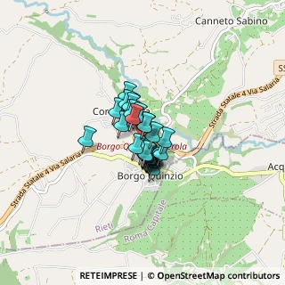 Mappa Via Borgo Nuovo, 02032 Fara in Sabina RI, Italia (0.41786)