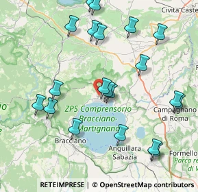 Mappa Via Cipollini, 00069 Trevignano Romano RM, Italia (9.428)