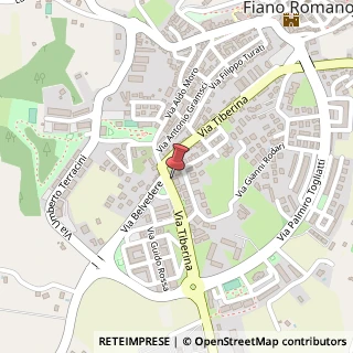 Mappa Via Tiberina, 122, 00065 Fiano Romano, Roma (Lazio)