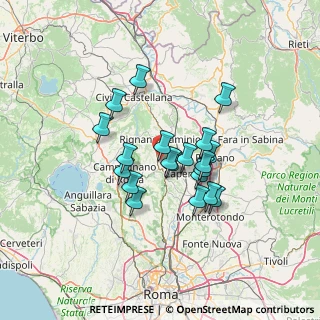 Mappa Via dell'Orsa Maggiore, 00068 Rignano Flaminio RM, Italia (11.1225)