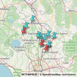 Mappa Via delle Magnolie, 00068 Rignano Flaminio RM, Italia (10.805)
