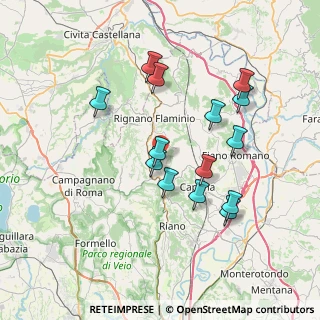 Mappa Via delle Magnolie, 00068 Rignano Flaminio RM, Italia (7.30214)