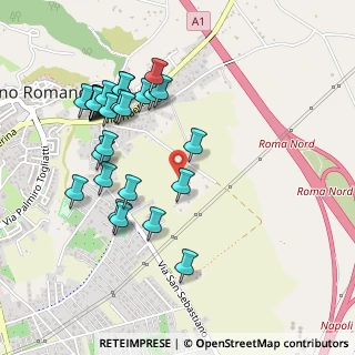Mappa Via G. Leopardi, 00065 Fiano Romano RM, Italia (0.55357)