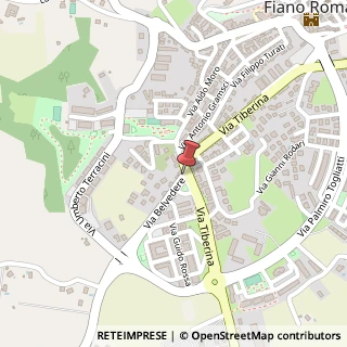 Mappa Via Belvedere, 6, 00065 Fiano Romano, Roma (Lazio)