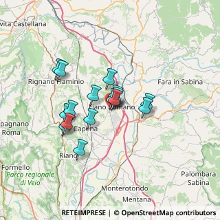 Mappa Via Pietro Nenni, 00065 Fiano Romano RM, Italia (5.455)