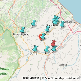 Mappa Via Cesqueglio, 66037 Sant'Eusanio del Sangro CH, Italia (7.26154)