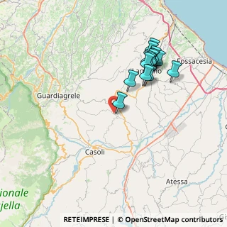 Mappa Via Cesqueglio, 66037 Sant'Eusanio del Sangro CH, Italia (7.68214)