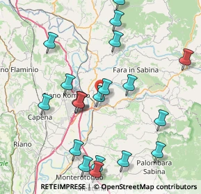 Mappa Via Giuseppe Rossetti, 02032 Fara in Sabina RI, Italia (9.2585)