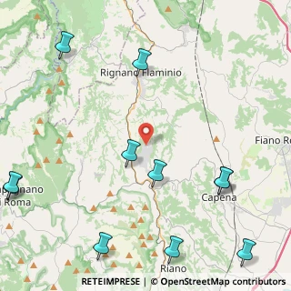 Mappa Via delle Azalee, 00068 Rignano Flaminio RM, Italia (6.45545)