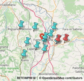 Mappa Via Galileo Galilei, 00065 Fiano Romano RM, Italia (5.57615)
