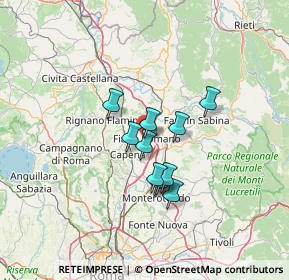 Mappa Via Galileo Galilei, 00065 Fiano Romano RM, Italia (9.93636)