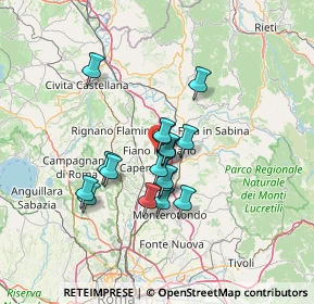 Mappa Via Galileo Galilei, 00065 Fiano Romano RM, Italia (10.71118)