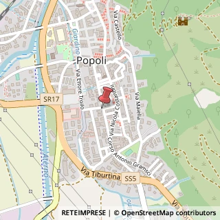 Mappa Corso gramsci, 65026 Popoli, Pescara (Abruzzo)
