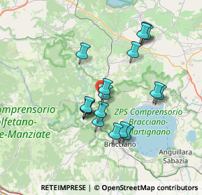 Mappa SP 493, 01010 Oriolo Romano VT, Italia (6.67471)