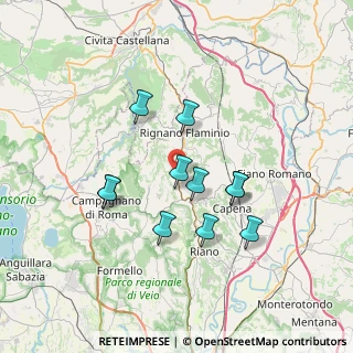 Mappa Via del Prataccio, 00068 Rignano Flaminio RM, Italia (6.42182)