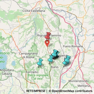 Mappa Via del Prataccio, 00068 Rignano Flaminio RM, Italia (6.73667)