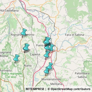 Mappa Piazza Federico Fellini, 00065 Fiano Romano RM, Italia (6.34333)